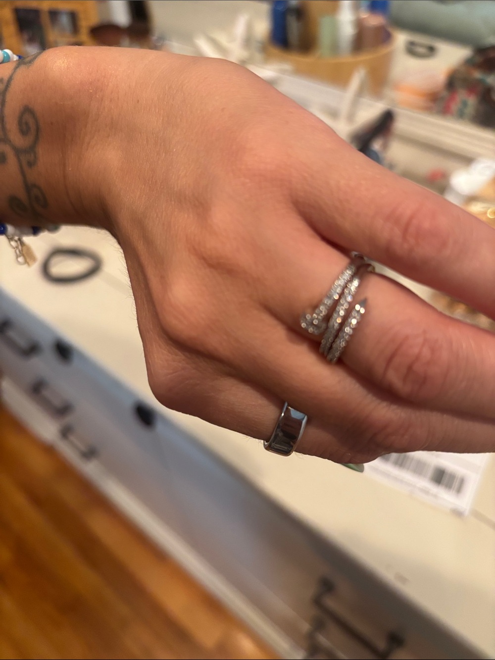 Wrap around Stackable Ring - Picture 5 of 5